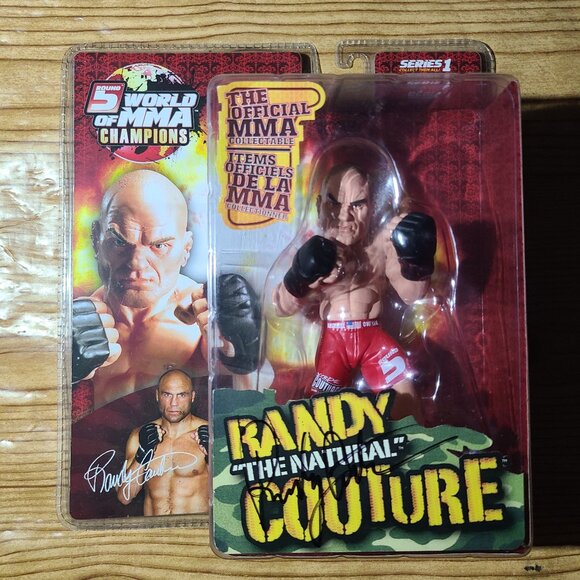 Randy "The Natural" Couture autographed Round 5 MMA Series 1 Figure (NEW) - Picture 1 of 4